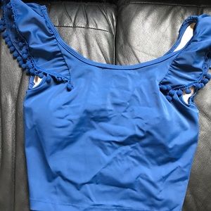 Large EUC flounce top Navy